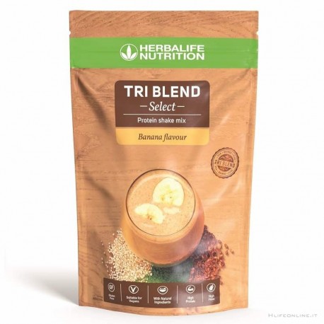 Tri Blend Select Herbalife, shake proteico adatto ai vegani e senza glutine, 600 gr